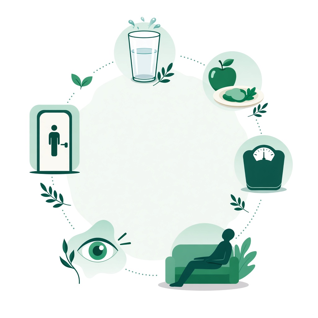 Educational reference: common diabetes symptom themes discussed in public health materials.